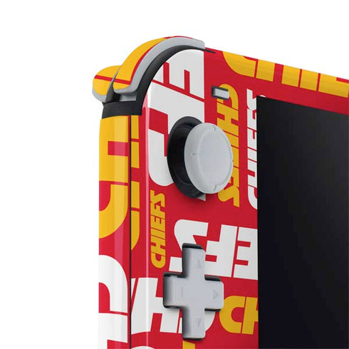 NFL Kansas City Chiefs Red Blast Nintendo Switch Lite Skin